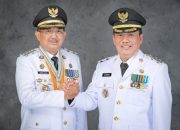Anwar Sadat dan Katamso Bupati dan Wakil Bupati Terpilih Tanjung Jabung Barat. Resmi dilantik Presiden Prabowo di Istana Negara