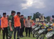 Mhd Fadhil Arief memimpin Apel Siaga Bencana Hdrometeorologi Banjir di lapangan Garuda
