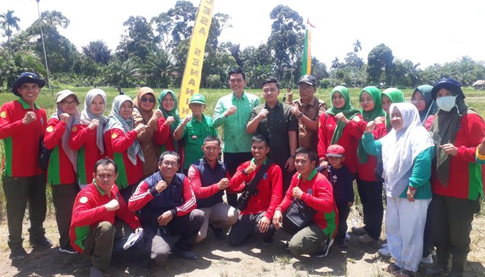 Mhd Fadhil Arief, Penanaman Padi Serentak di Sawah Se Provinsi Jambi di Kabupaten Batang Hari