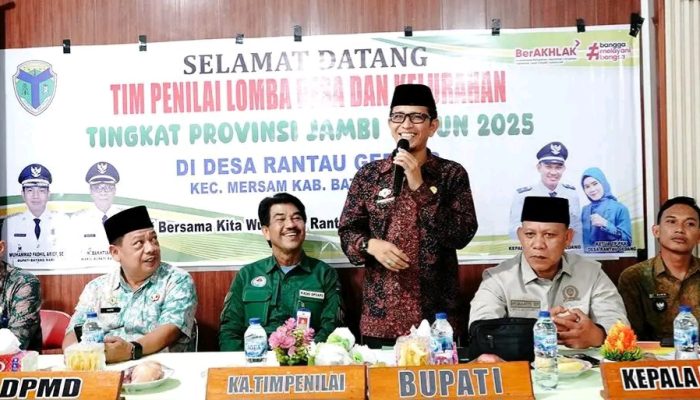 Bupati Batang Hari Yang Diwakili Asisten I Setda M.Rifa’i.Sp.,ME., Hadiri Acara Penilaian Lomba Desa Dan Kelurahan Tingkat Provinsi Jambi Tahun 2025