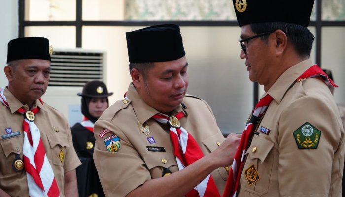 Kemas Faried Alfarelly(KFA) Resmi Melantik Majelis Pembimbing dan Pimpinan Saka Pramuka Taruna Bumi tingkat Cabang Kota Jambi untuk masa bakti 2025–2030