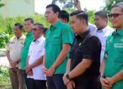Ketua DPRD Batang Hari Rahmat  Hasrofi Mendampingi Bupati Batang Hari Mhd. Fadhil Arief, kunjungan ke  Desa Cinta Statistik di Desa Ladang Peris Kecamatan Bajubang