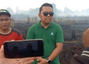 Kebakaran lahan di Desa Gambut Jaya, Kecamatan Sungai Gelam Kabupaten Muaro Jambi Menyebabkan Timbulnya Kabut Asap