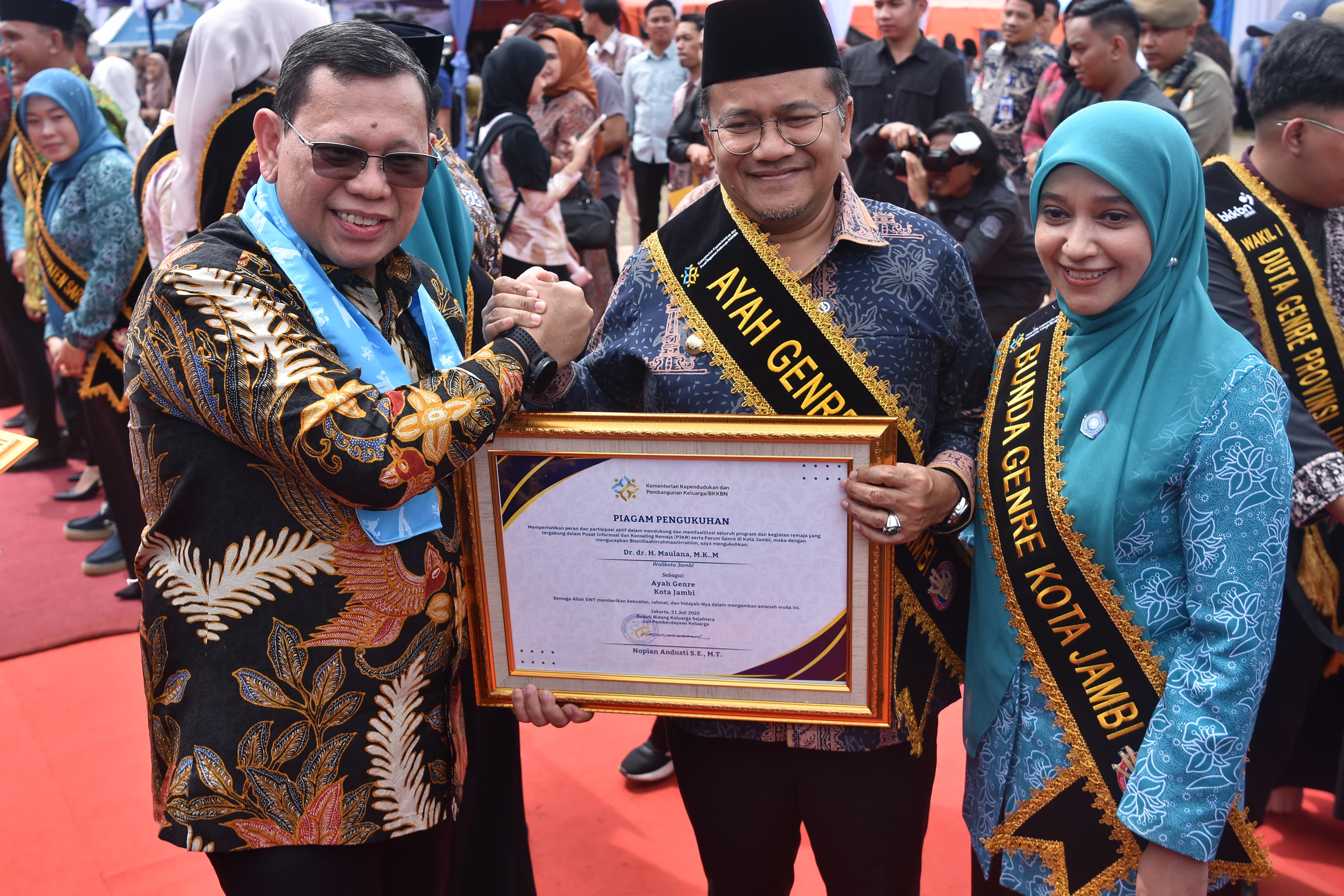 Pemerintah Kota Jambi Sukses Menyabet Sejumlah Penghargaan Bergengsi Pada Puncak Peringatan Hari Keluarga Nasional (Harganas) ke-XXXII Tingkat Provinsi Jambi tahun 2025