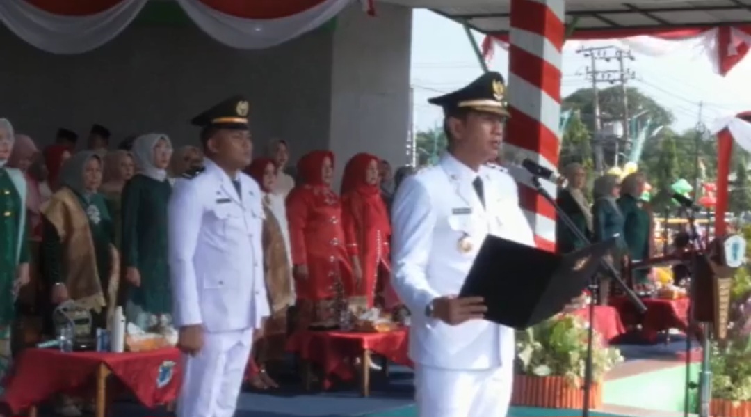 Peringatan Hut ke 80 RI, Bupati Mhd. Fadhil Arief Jadi Inspektur Upacara Pengibaran Bendera Merah Putih