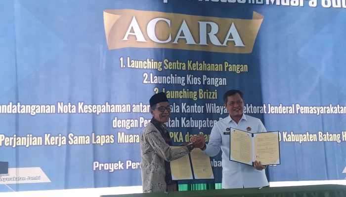 Wakil Bupati Batang Hari, H. Bakhtiar Hadiri Launching Sentral Ketahanan Pangan