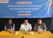 Cegah Terjadinya Maladministrasi di Program Kampung Bahagia Kota Jambi, Ombudsman adakan Diseminasi