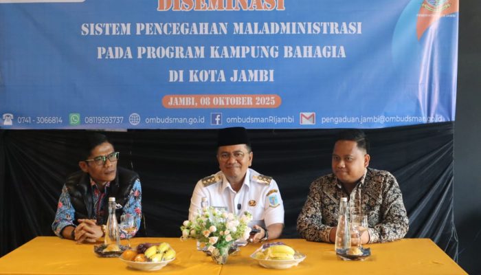 Cegah Terjadinya Maladministrasi di Program Kampung Bahagia Kota Jambi, Ombudsman adakan Diseminasi