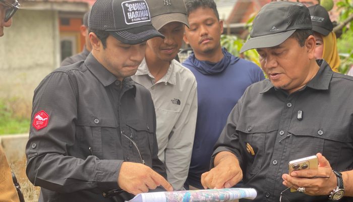 Wali Kota Jambi Bersama Wakil Wali Kota Jambi Melakukan Pengukuran Lahan  Pembangunan Kolam Retensi