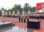 Serah Terima Jabatan Waka Polres Batang Hari dan Pelantikan Kasiwas Kasipropam di Lapangan Laghwa Wicaksana  Polres Batang hari