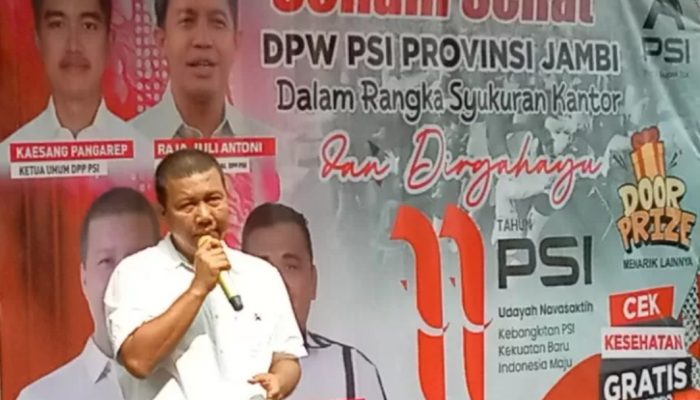 HUT PSI Provinsi Jambi  ke 11 Tahun Dengan Tema Udayah Navasatih, Kebangkitan PSI Kekuatan Baru Indonesia Maju