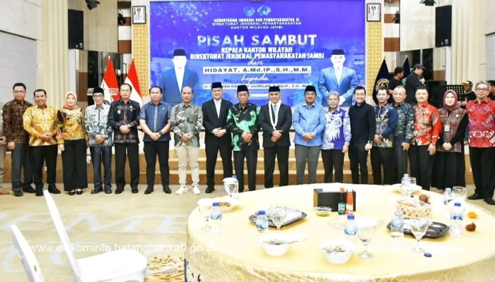 Wakil Bupati H. Bakhtiar  Hadiri Pisah Sambut Kepala Kanwil Ditjen Pemasyarakatan Jambi