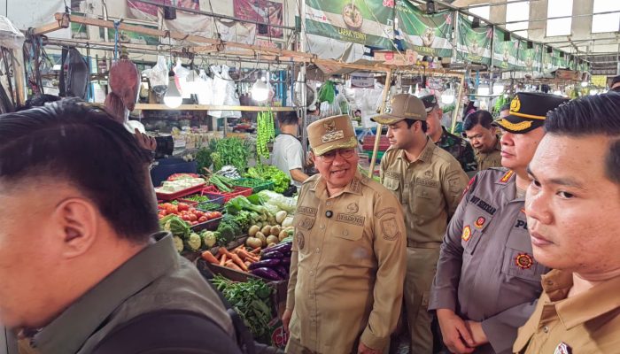 Maulana Pimpin Inspeksi Satgas Pangan di Pasar Handil, Soroti Lonjakan Cabai dan Telur