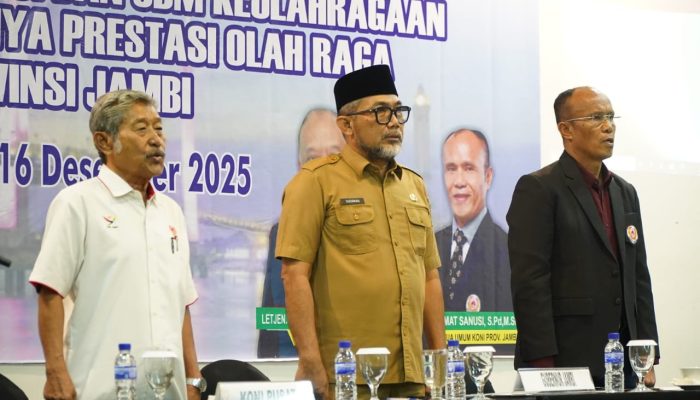 Sekda Provinsi Jambi Buka Rakerprov KONI, Targetkan Kebangkitan Prestasi Olahraga Daerah