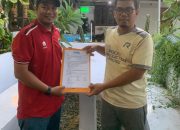 Calon Ketua Afkot Futsal Kota Jambi, Rizki Hidayat Mengembalikan Formulir Pendaftaran