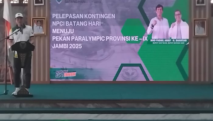 Pelepasan Kontingen National Paralmpic Committee Indonesia Kabupaten Batang Hari Menuju Pekan Paral YMPIC Propinsi ke IX Jambi 2025