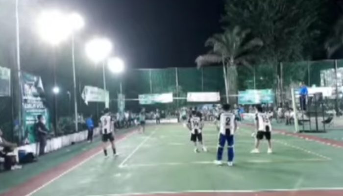 Final Voli Antar Instansi Satpol PP dan PDAM Keluar sebagai Juara di HUT Batang Hari ke 77