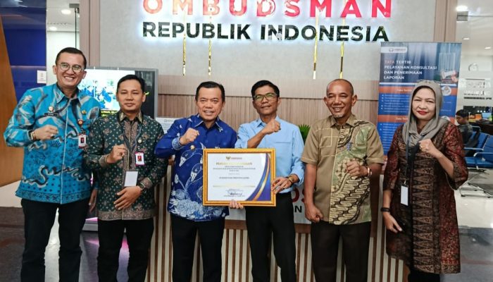 Pelayanan Publik Pemprov Jambi Peringkat 1 Nasional Tanpa Maladministrasi