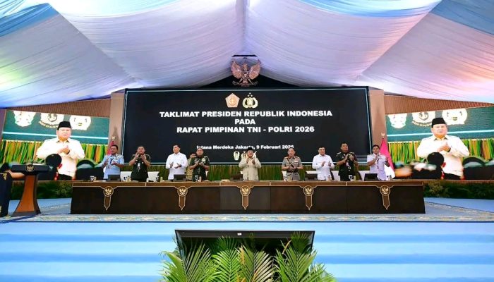 Kapolda Sumsel Irjen Pol Sandi Nugroho Ikuti Rapim TNI-Polri 2026 Bersama Presiden RI