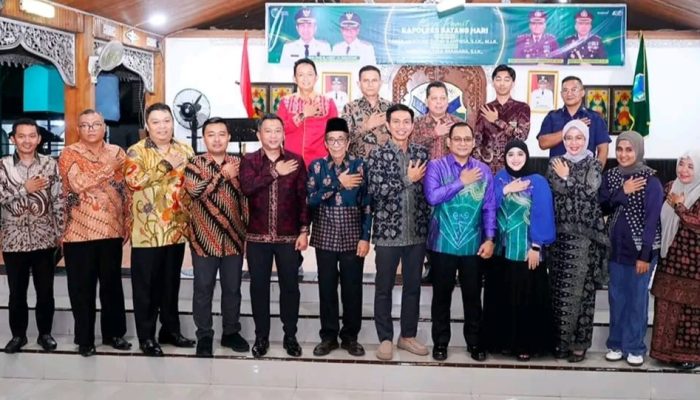 Ketua DPRD Kabupaten Batang Hari Rahmat Asrofi, Menghadiri Acara Kenal Pamit Kepala Kepolisian Resort Batang Hari ‎