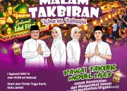 Pemkot Jambi Gelar Pawai Takbir Mobil Hias di Tugu Keris Siginjai, Meriahkan Malam Idul Fitri 1447 H