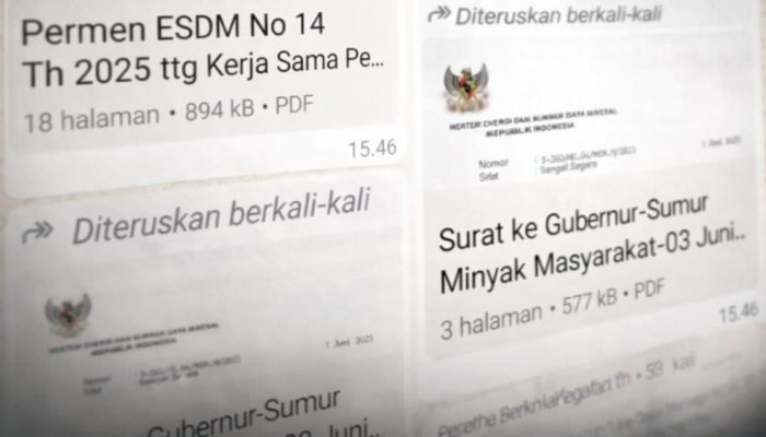 Surat Kementrian ESDM Tentang Sumur Minyak Masyarakat