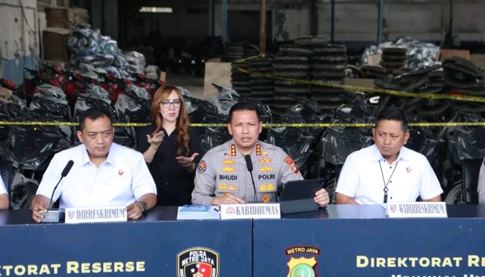 Polda Metro Jaya Bongkar Gudang Ribuan Motor Diduga untuk Ekspor Ilegal
