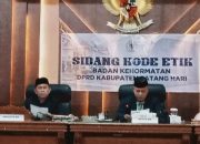 Sidang kode Etik Badan Kehormatan DPRD Kabupaten Batang Hari