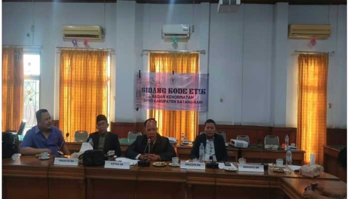 Badan Kehormatan DPRD Batanghari Gelar Sidang Konfrontir, Saksi Dijadwalkan Pekan Depan