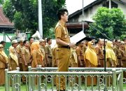 Kepala DLH Billy Akzaiman Bertindak Sebagai Pembina Apel dihadiri semua ASN Pemkab Batang Hari