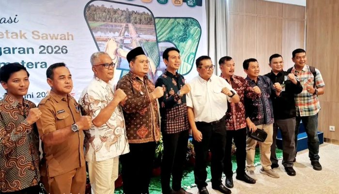 Bupati Batang Hari Mhd. Fadhil Arief, Menghadiri Acara Kementan Gelar Rakor Penyusunan Rencana Kerja Cetak Sawah 2026