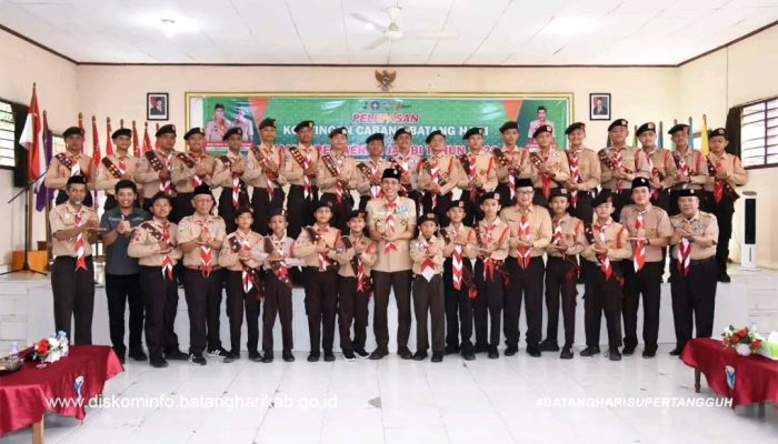 Mhd. Fadhil Arief, Melepas  Kontingen Kwartir Cabang Gerakan Pramuka mengikuti Jambore Daerah Jambi Tahun 2026