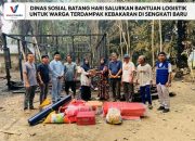 DINAS SOSIAL BATANG HARI SALURKAN BANTUAN LOGISTIK UNTUK WARGA TERDAMPAK KEBAKARAN DI SENGKATI BARU