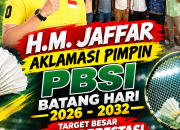 H.M. Jaffar Aklamsi Pimpin PBSI Batang Hari 2026-2032 : Target Besar Angkat Prestasi Bulu Tangkis