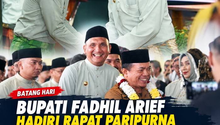 Bupati Fadhil Arief Hadiri Rapat Paripurna HUT ke-27 Kabupaten Sarolangun