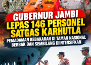 Gubernur Jambi Lepas 146 Personel Satgas Karhutla, Pemadaman Kebakaran di Taman Nasional Berbak dan Sembilang Diintensifkan