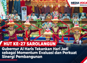 Hut Ke-27 Sarolangun, Gubernur Al Haris Tekankan Hari Jadi Sebagai Momentum Evaluasi dan Perkuat Sinergi Pembangunan