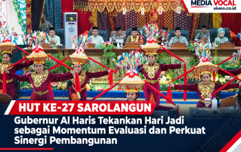 Hut Ke-27 Sarolangun, Gubernur Al Haris Tekankan Hari Jadi Sebagai Momentum Evaluasi dan Perkuat Sinergi Pembangunan