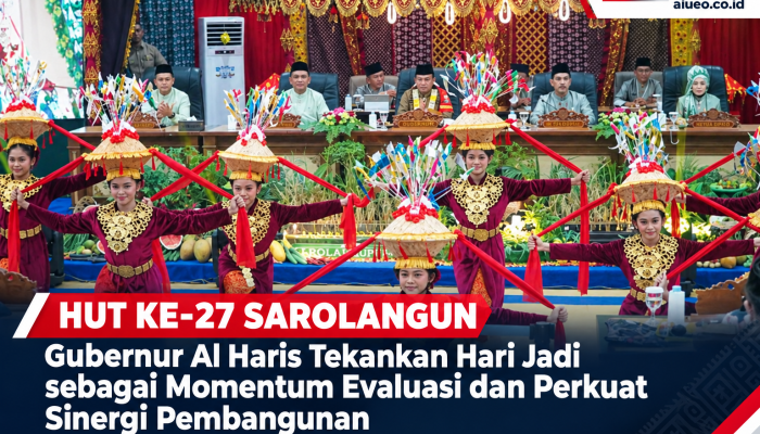 Hut Ke-27 Sarolangun, Gubernur Al Haris Tekankan Hari Jadi Sebagai Momentum Evaluasi dan Perkuat Sinergi Pembangunan
